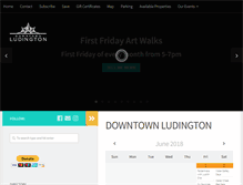 Tablet Screenshot of downtownludington.org